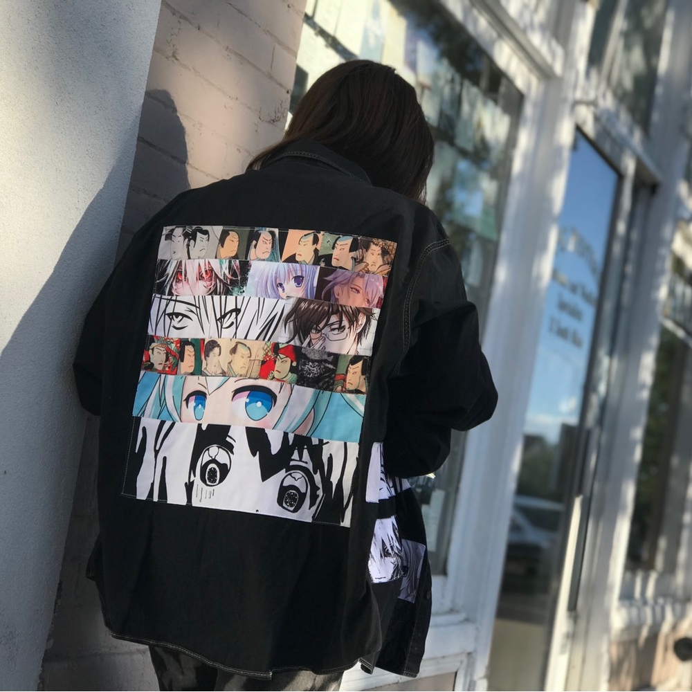 Anime Upcycled shirt custom